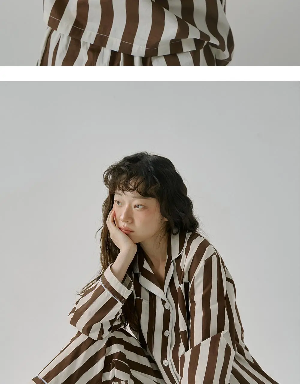 보웰 [BWTZ] (uni) 데이오프 고밀도 순면 100% 파자마세트 우디스트라이프 2종 상세페이지 22